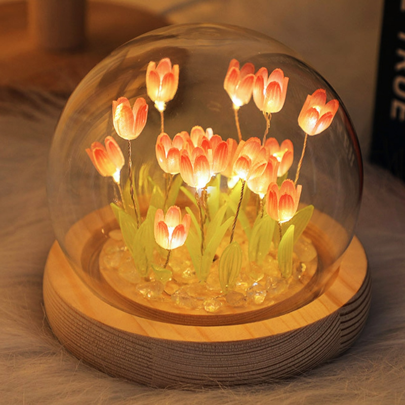 Lampă DIY lalea de asamblat – Lumină florală blândă