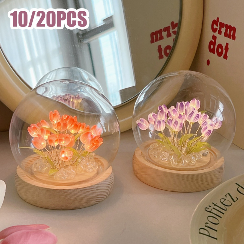 Lampă DIY lalea de asamblat – Lumină florală blândă