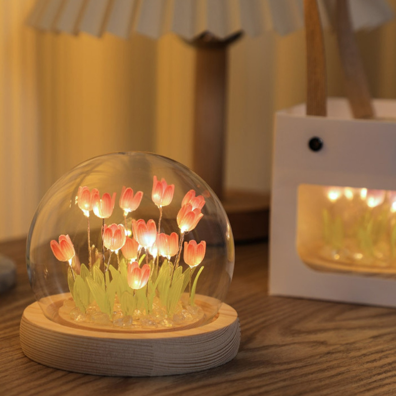 Lampă DIY lalea de asamblat – Lumină florală blândă
