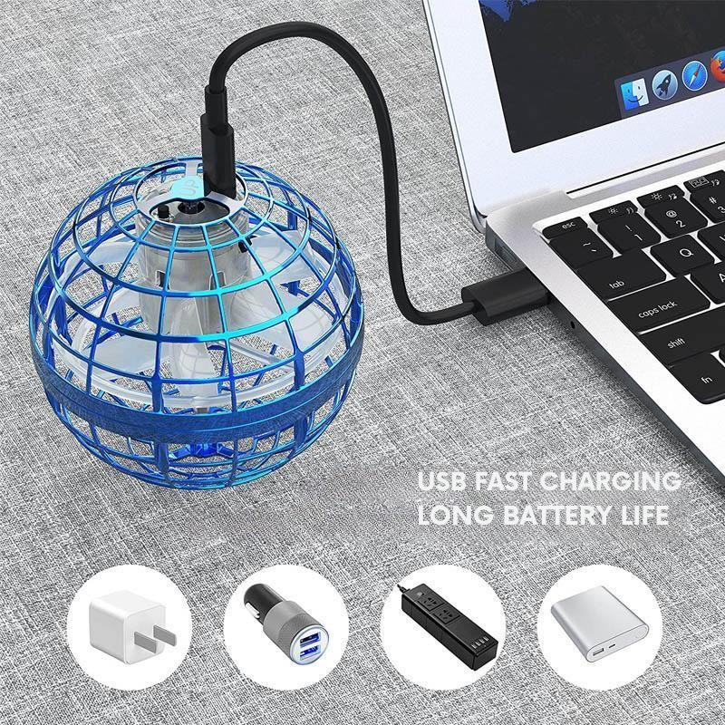 Ljusande flygande boll för roliga och interaktiva spel