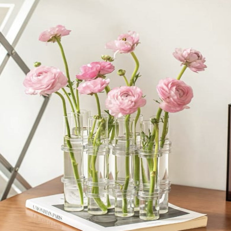 Vaso modular elegante para composiciones florales creativas