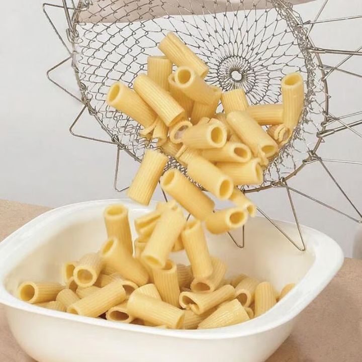 Multifunktionel madlavningskurv i rustfrit stål