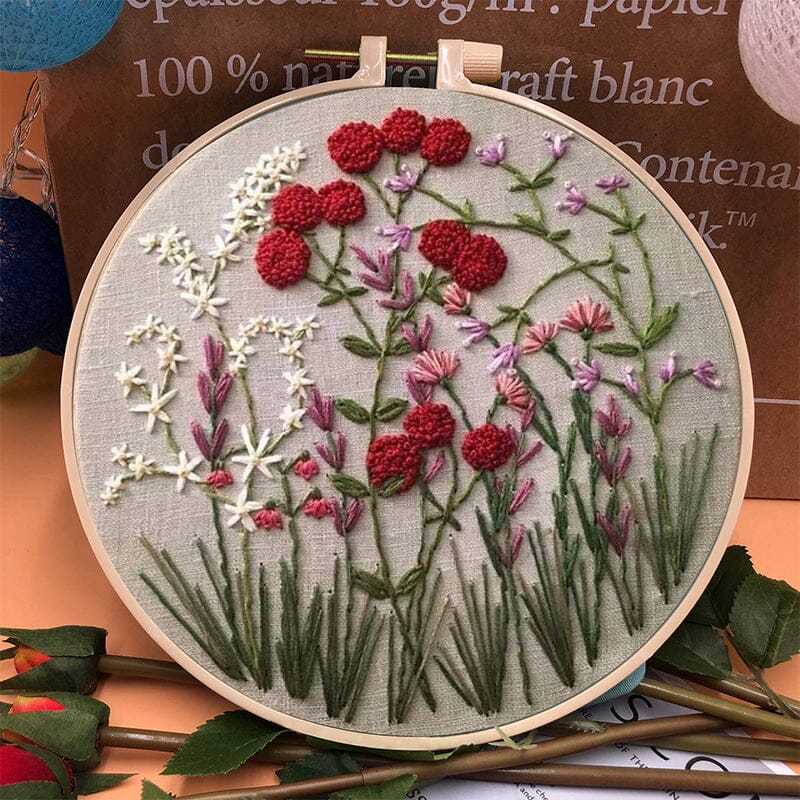 Kit de broderie floral pentru activități creative