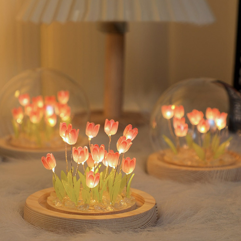 Lampă DIY lalea de asamblat – Lumină florală blândă