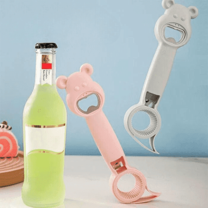 Apribottiglie e barattoli multifunzione 4 in 1