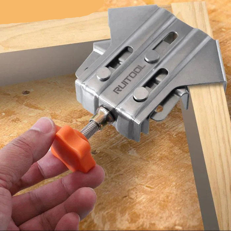 Pince d’angle 90° pour assemblages bois précis