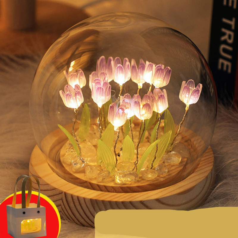 Lampă DIY lalea de asamblat – Lumină florală blândă