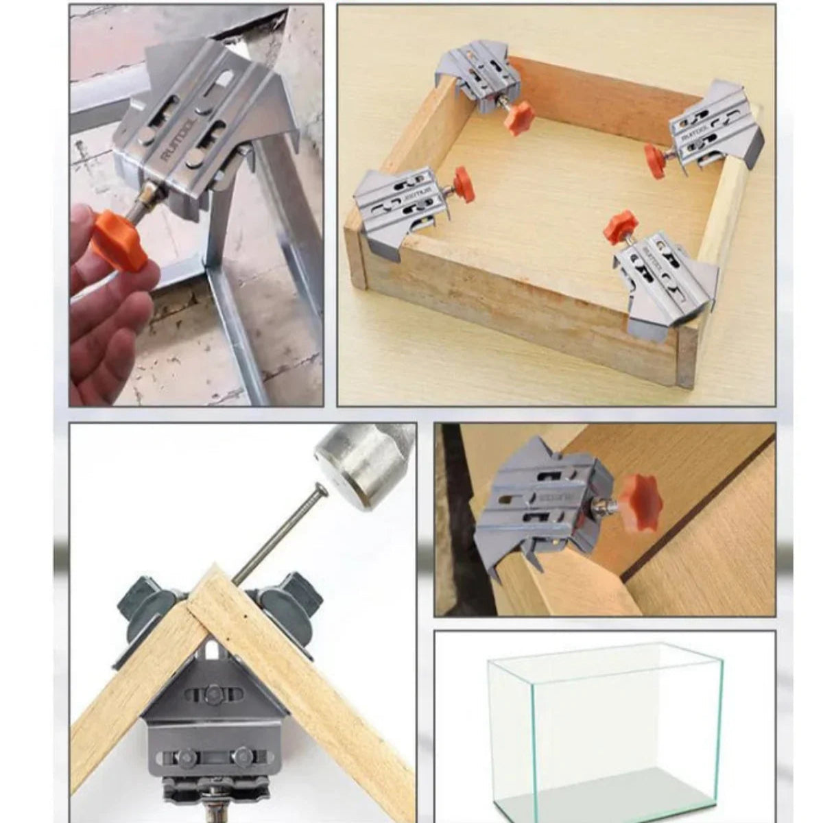 Pince d’angle 90° pour assemblages bois précis