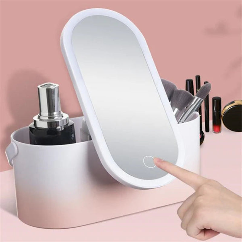 Bellezza perfetta con specchio LED e ripostiglio integrato