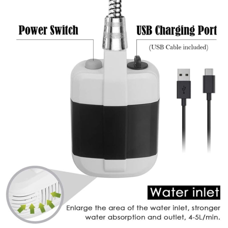 Portable shower - To stay clean everywhere