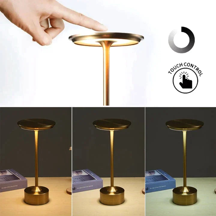 Kabellose LED-Lampe mit elegantem und tactilem Design