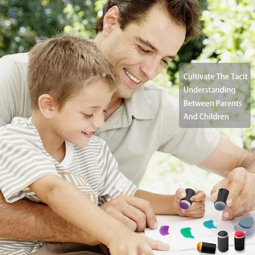 Kit per pittura con le dita – Creatività infantile senza macchie