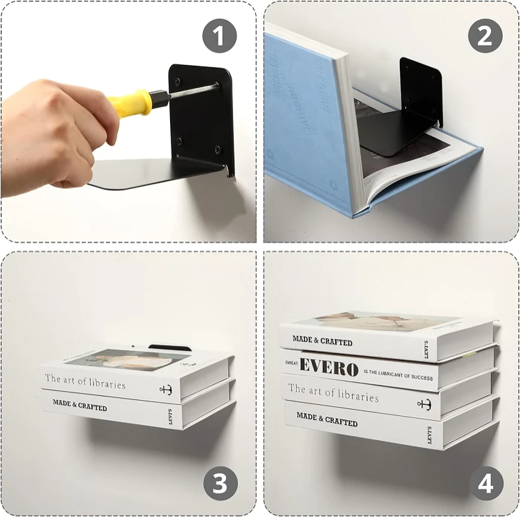 Esporre i tuoi libri come per magia con questa <em>mensola invisibile</em>