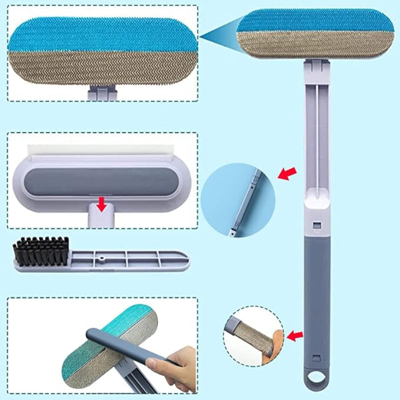 毛がつかない3-in-1ブラシと多用途表面用