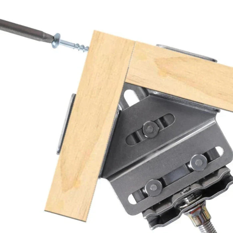 Pince d’angle 90° pour assemblages bois précis