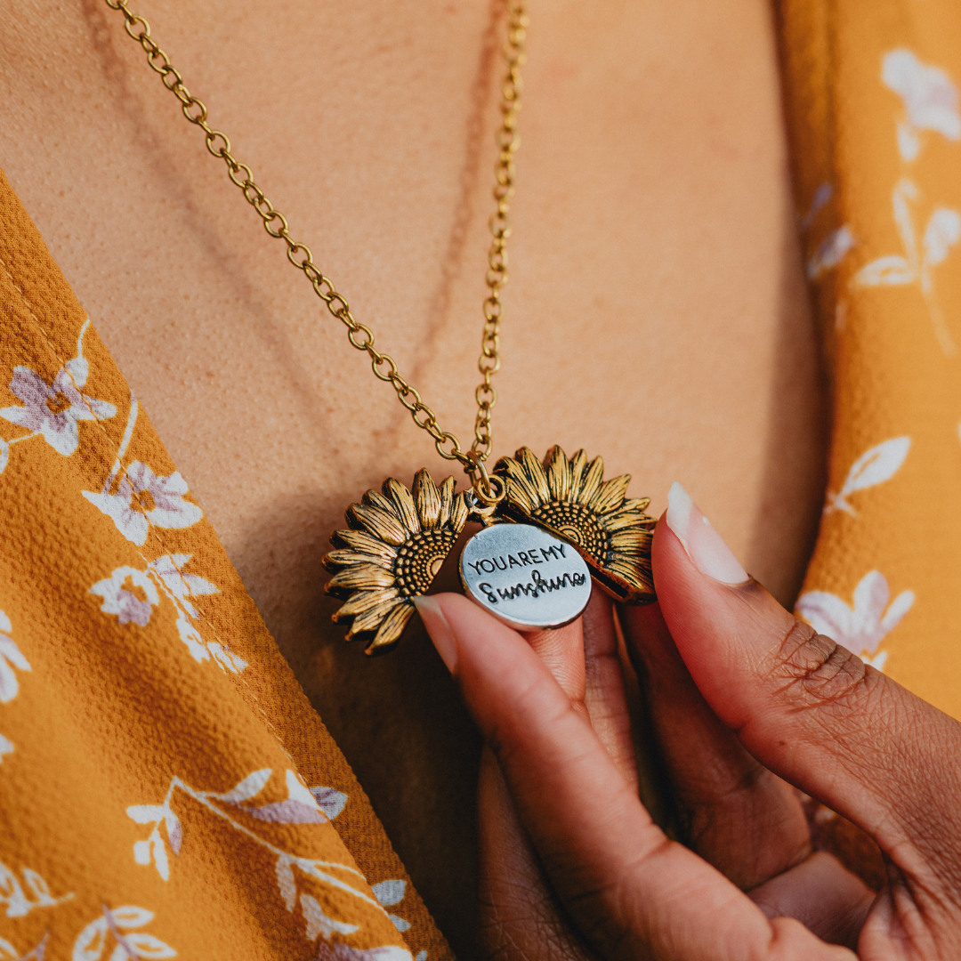 Collar Girasol "Eres mi sol" – Emoción Pura