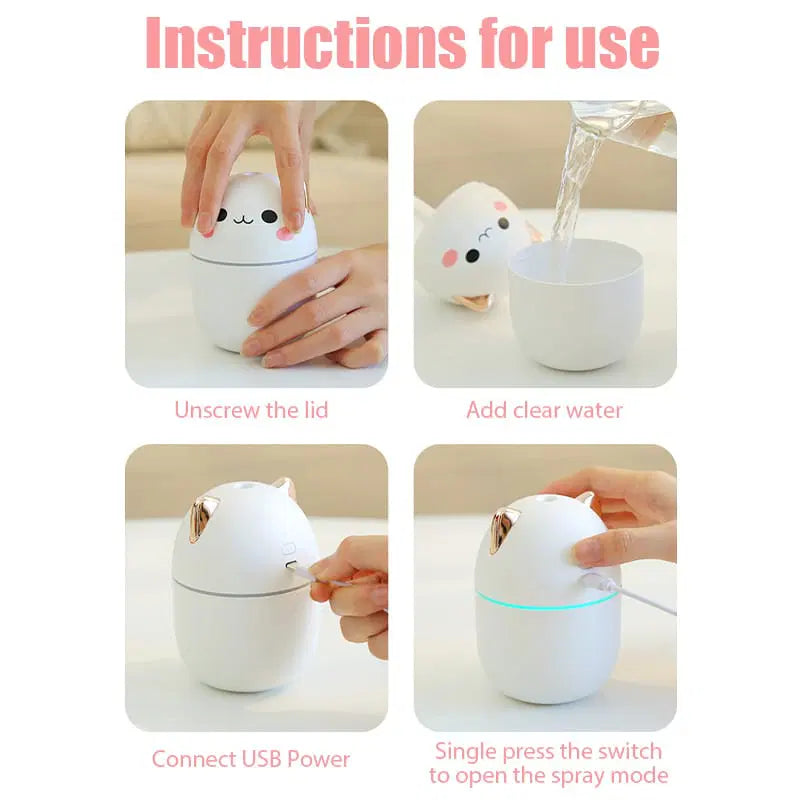 Humidificateur chat pour un air frais et apaisant