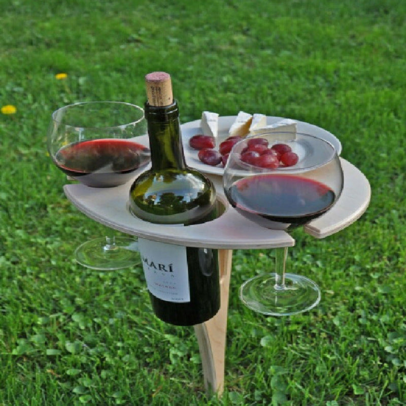 Przenośny stół do wina i idealnych aperitifów 