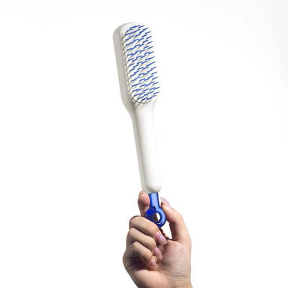 Cepillo alisador calentado para cabello suave y brillante 