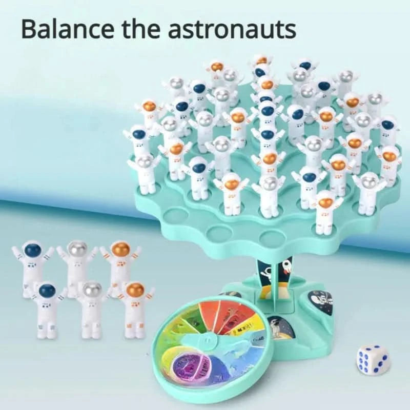 Evenwichtsspel astronauten om het leren te stimuleren 