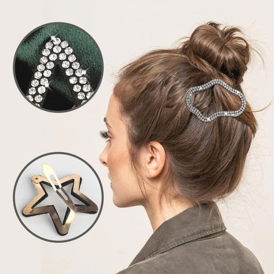 Elegante og glitrende hårnåler (x4)