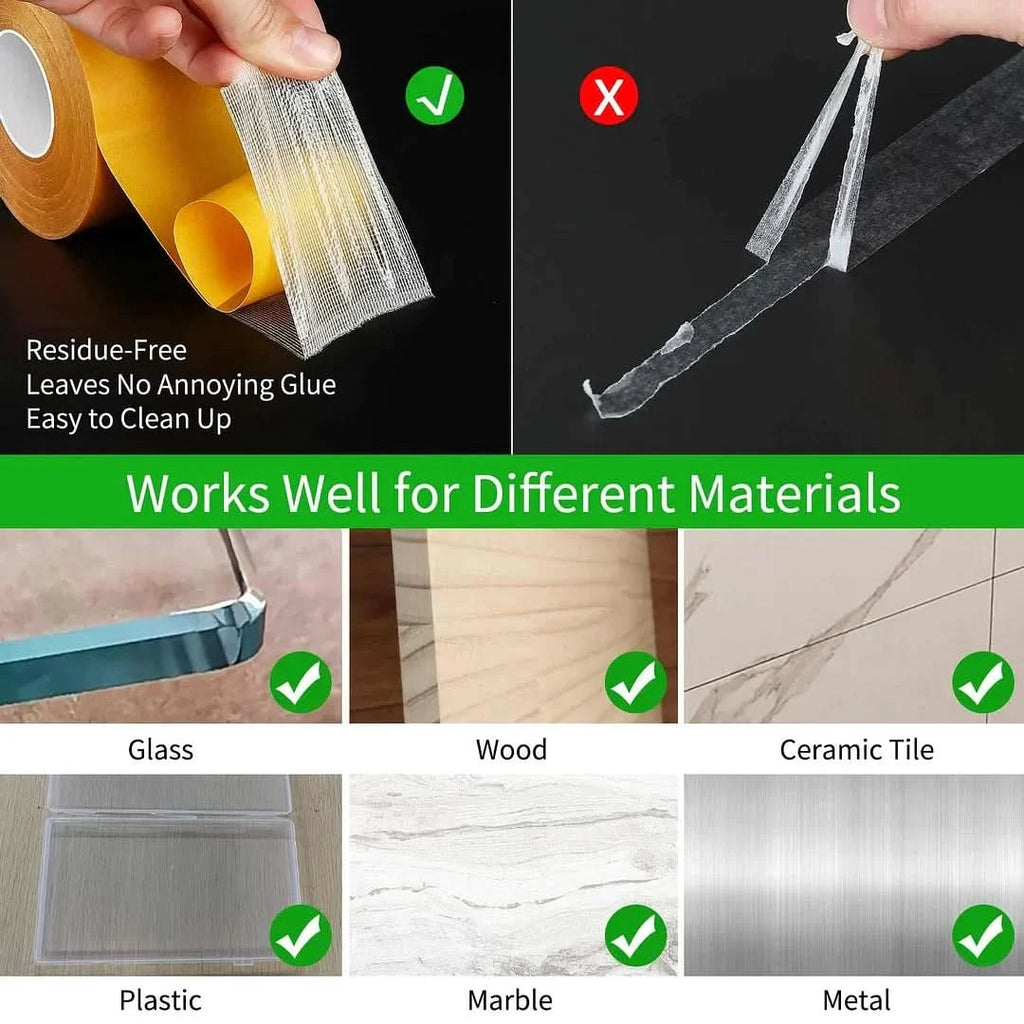 Powerful double-sided tape for reliable repairs 
