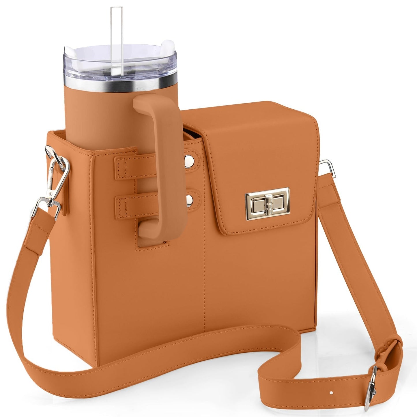Sac chic avec porte-gobelet intégré pour femmes actives