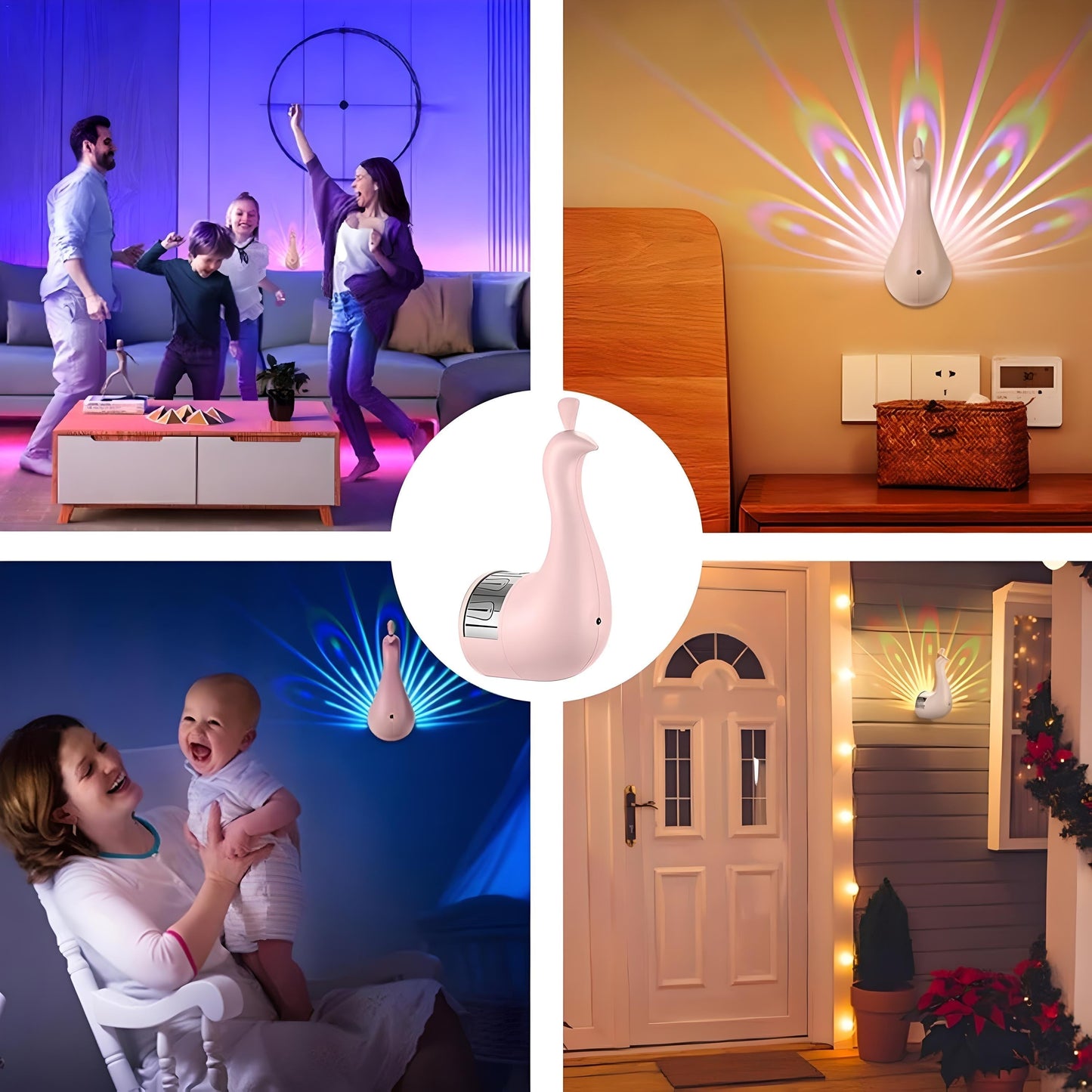 Magisk vegglampe for beroligende netter 