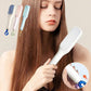 Cepillo alisador calentado para cabello suave y brillante 