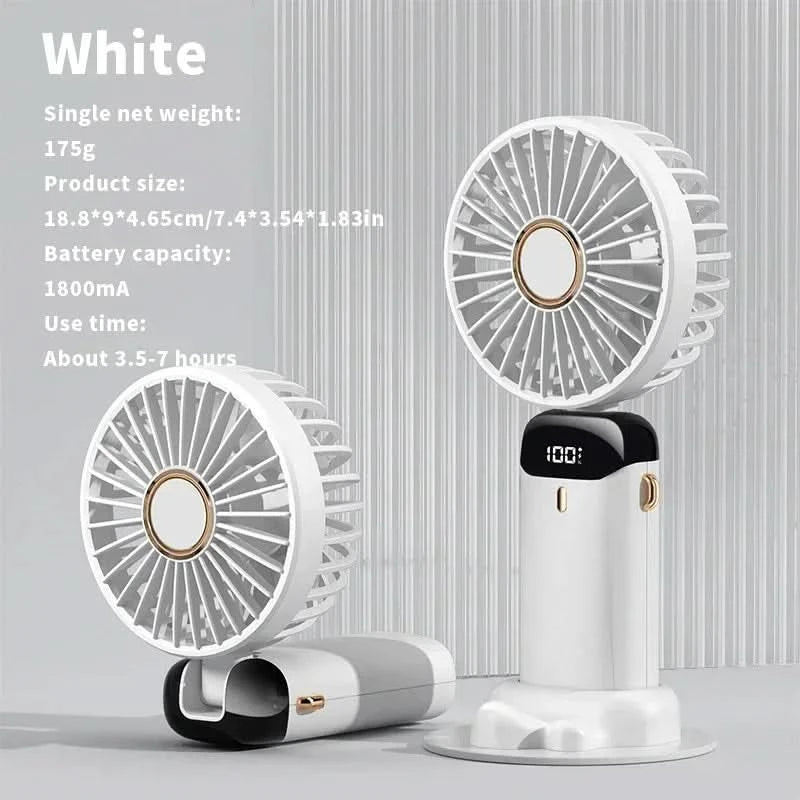 Μικρός ισχυρός ανεμιστήρας με έξυπνη οθόνη LED 