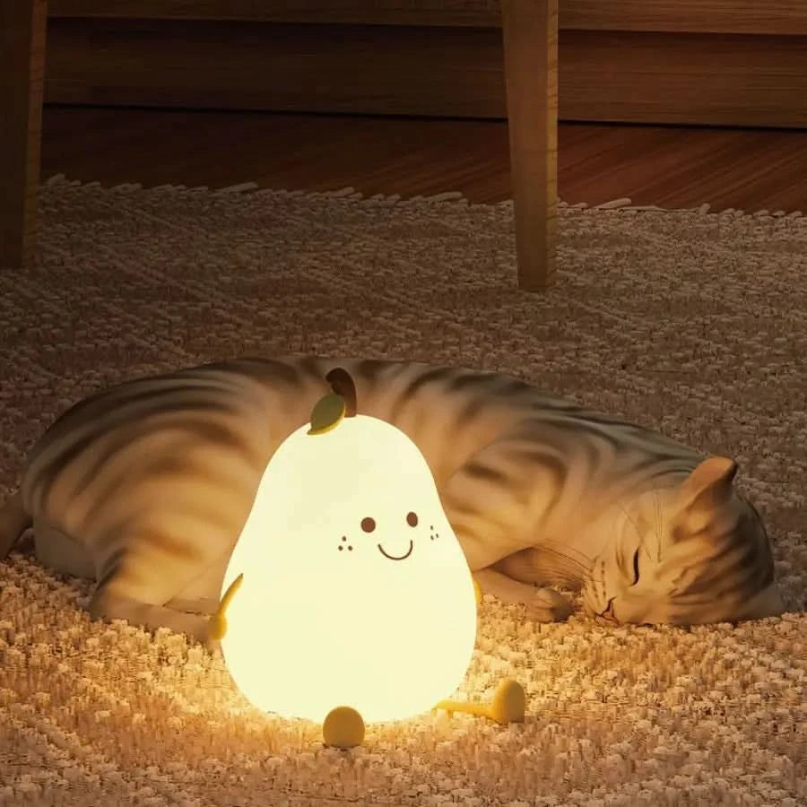 Oppladbar silikon nattlampe for barn 