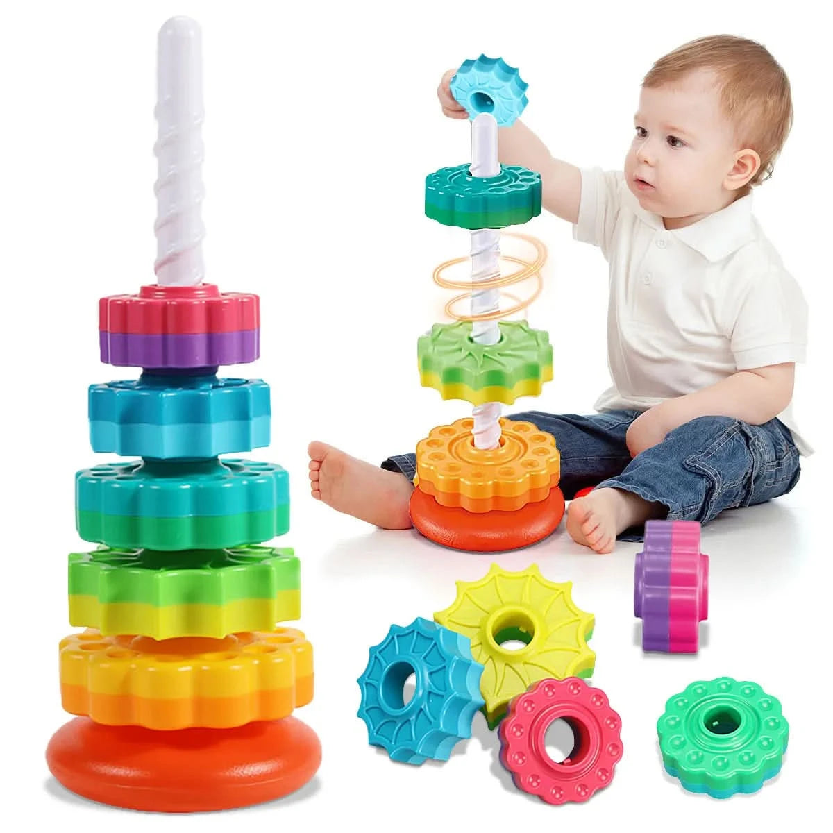Stapelspel voor baby’s – Ontwaken en leren 