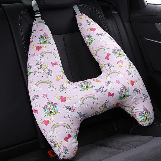 Cojín de viaje para niños con soporte seguro 