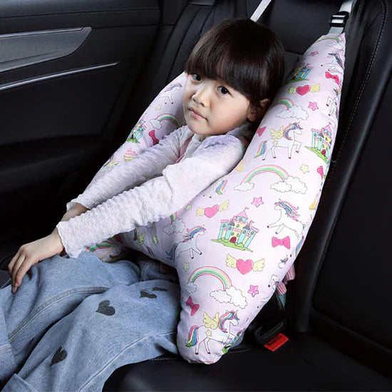 Cojín de viaje para niños con soporte seguro 