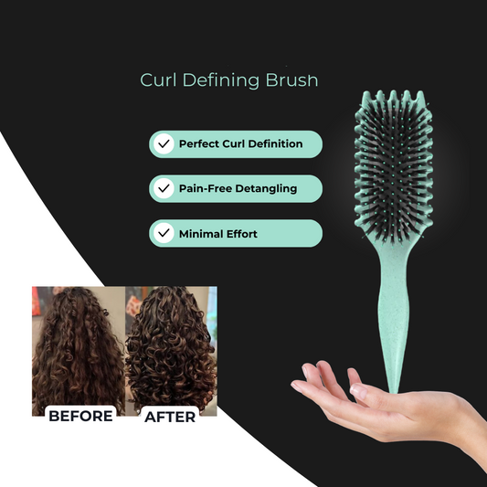 Escova de cabelo para cabelos cacheados definidos sem frizz 