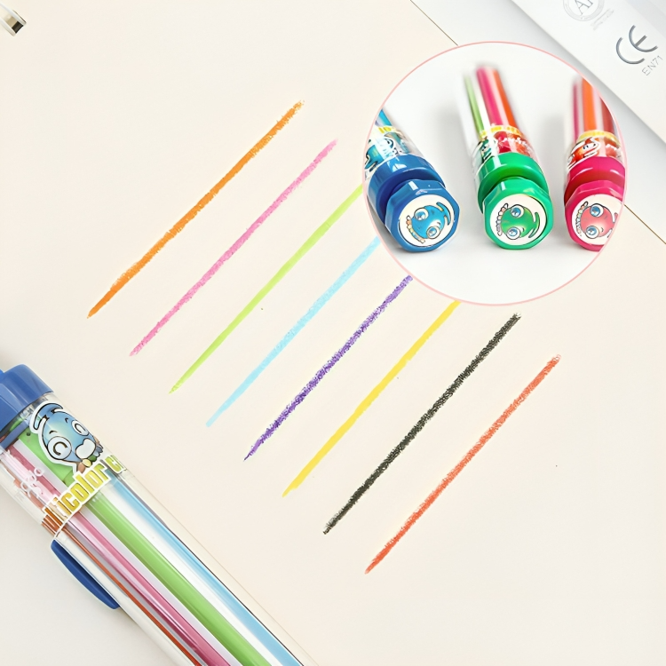 8-kleurige pen in 1 – Instant creatieve tekening (x2) 