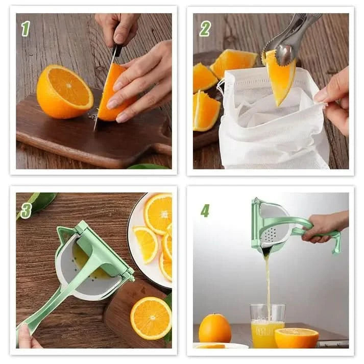 Ein frischer hausgemachter Saft ohne Aufwand und ohne Elektrizität 